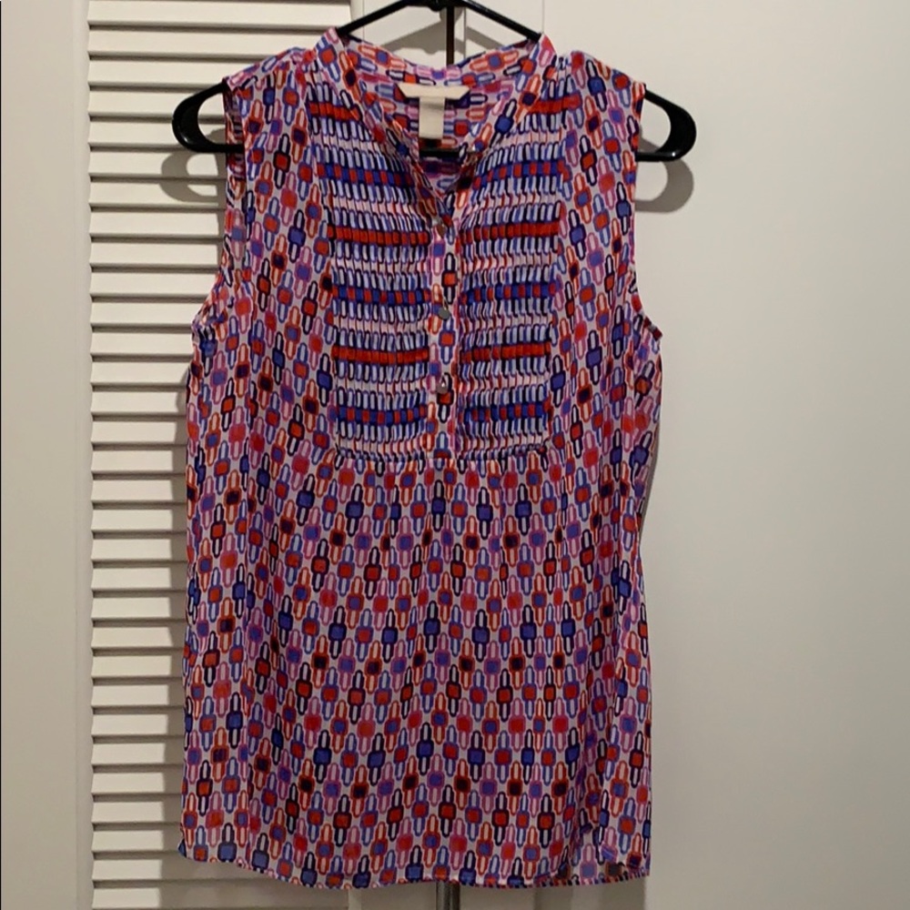 Banana Republic printed sleeveless top